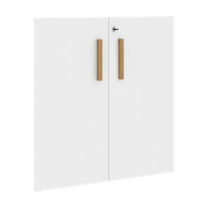 Двери для шкафов низкие с замком FORTA Белый FLD 40-2(Z) (794х18х766) в Симферополе