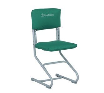 Комплект чехлов на сиденье и спинку стула СУТ.01.040-01 Зеленый, Замша в Симферополе