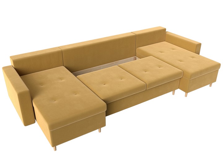 П-образный диван Белфаст, Желтый (Микровельвет) в Симферополе - изображение 1