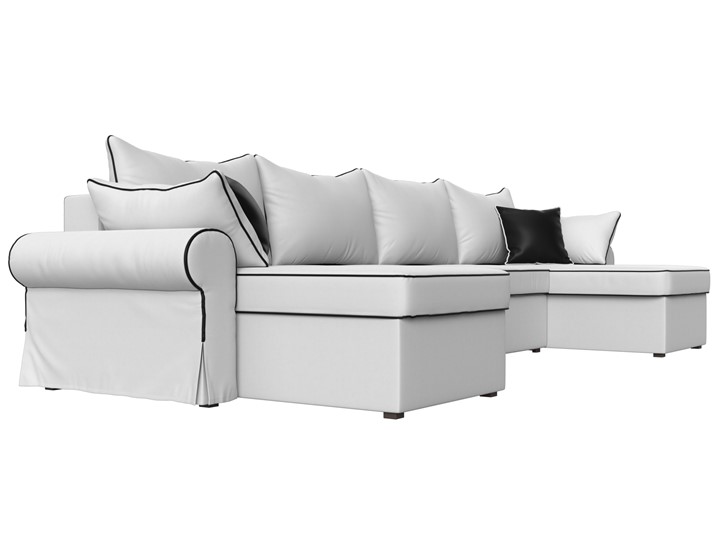 Большой П-образный диван Элис, Белый (экокожа) в Симферополе - изображение 4