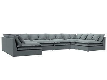 П-образный диван Лига-040, Амур серый (рогожка) в Симферополе