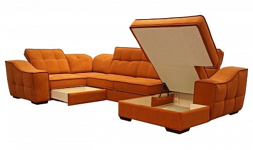 Угловой диван N-11-M (П1+ПС+УС+Д2+Д5+П1) в Симферополе - изображение 1