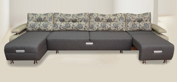 П-образный диван Престиж-15 микс в Симферополе - изображение 1