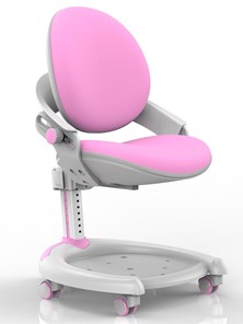 Растущее кресло Mealux ZMAX-15 Plus, Y-710 PN, белый металл, обивка розовая однотонная в Симферополе