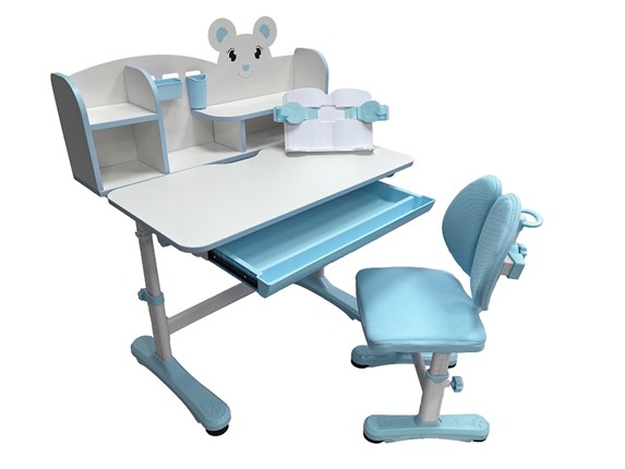 Стол растущий и стул Carezza Blue FUNDESK в Симферополе - изображение