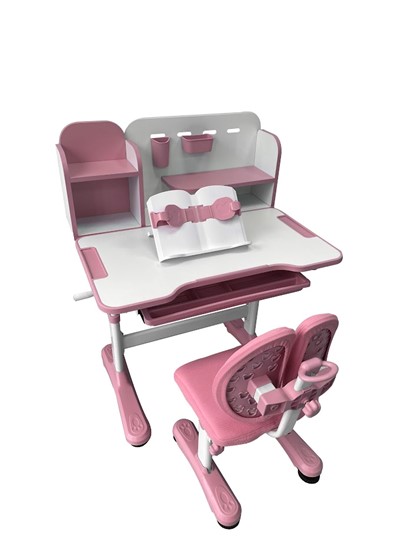 Растущая парта и стул Vivo Pink FUNDESK в Симферополе - изображение 2