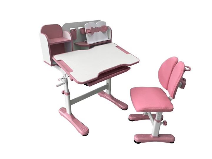 Растущая парта и стул Vivo Pink FUNDESK в Симферополе - изображение 5