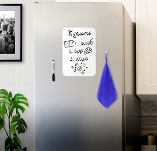 Доска магнитная на холодильник BRAUBERG, 30х21 см с маркером, магнитом и салфеткой в Симферополе - предосмотр 2