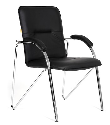 Кресло офисное CHAIRMAN 850 Экокожа Terra 118 черная в Симферополе - изображение