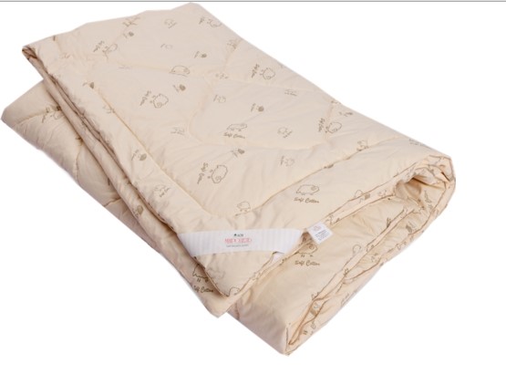 Стеганое одеяло ОВЕЧЬЯ ШЕРСТЬ в упаковке п-э вакуум в Симферополе - изображение